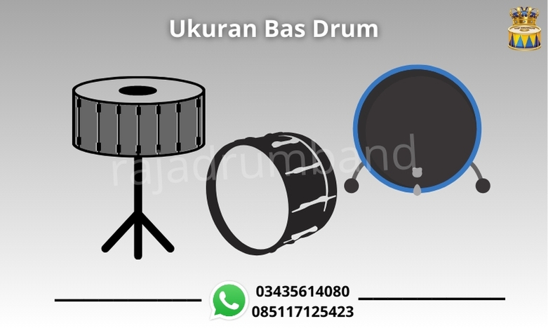 ukuran bas drum