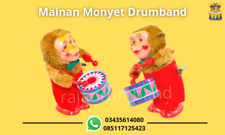 mainan monyet drumband