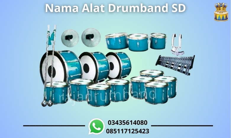 nama alat drumband sd