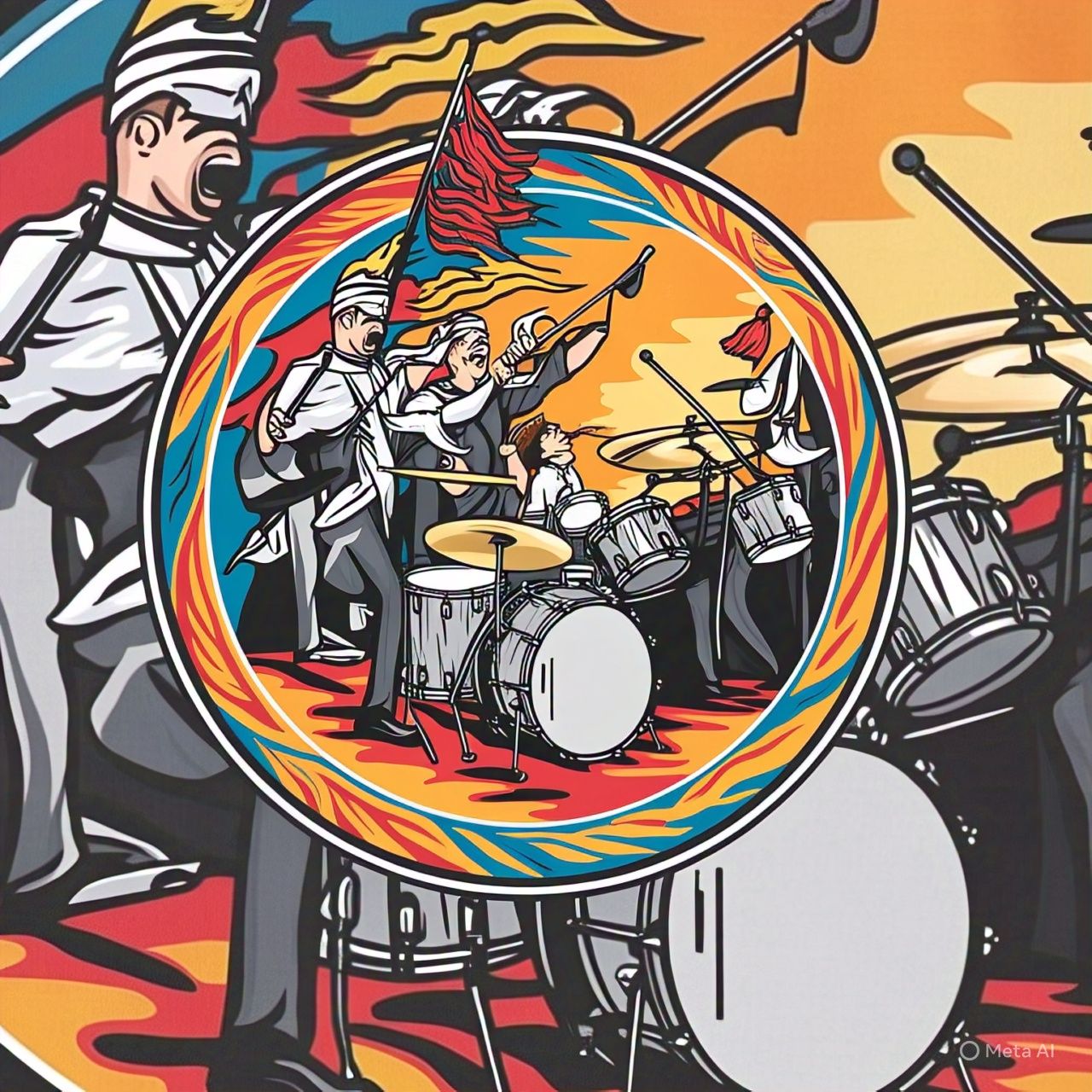 desain kaos drumband