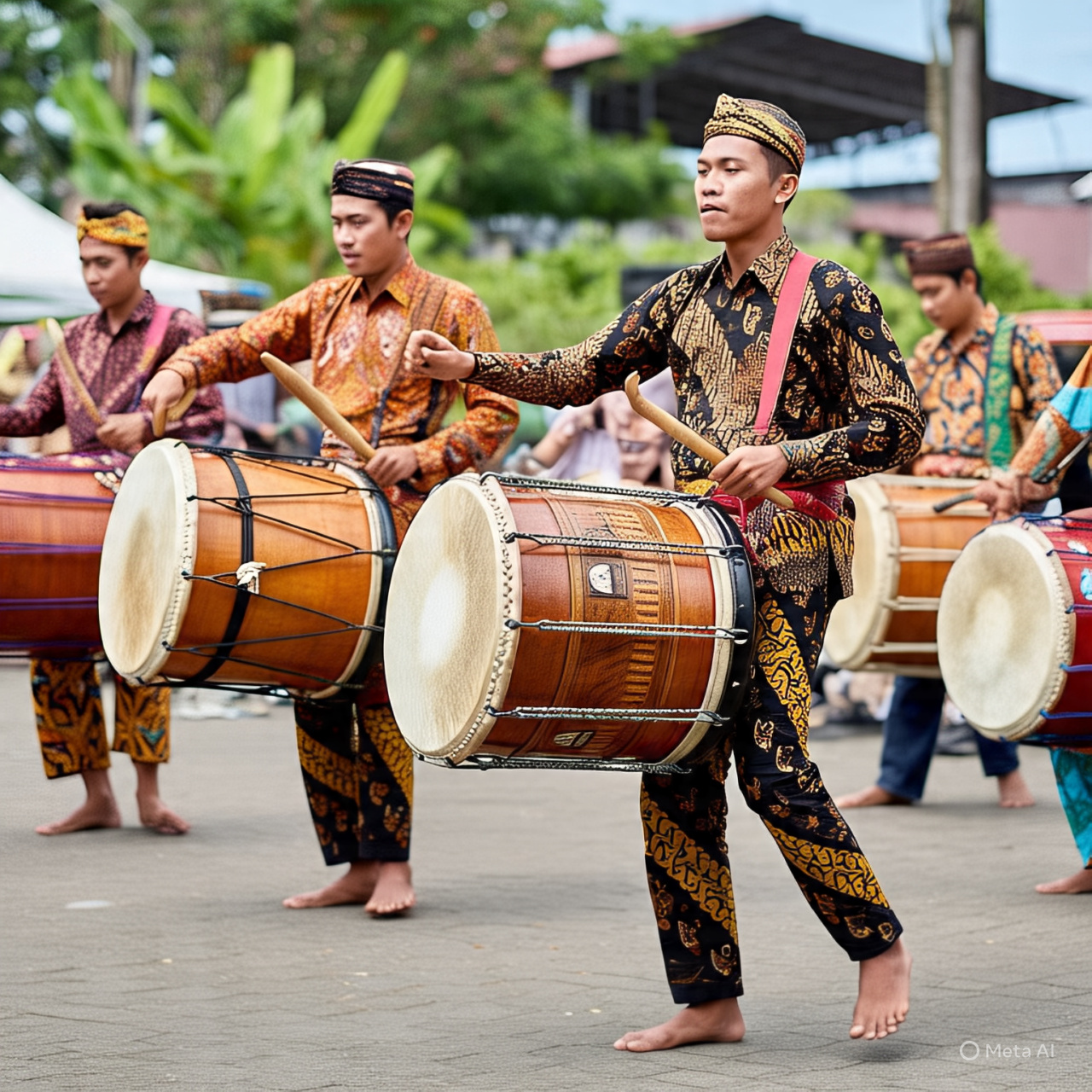 Baju Drumband Kombinasi Batik