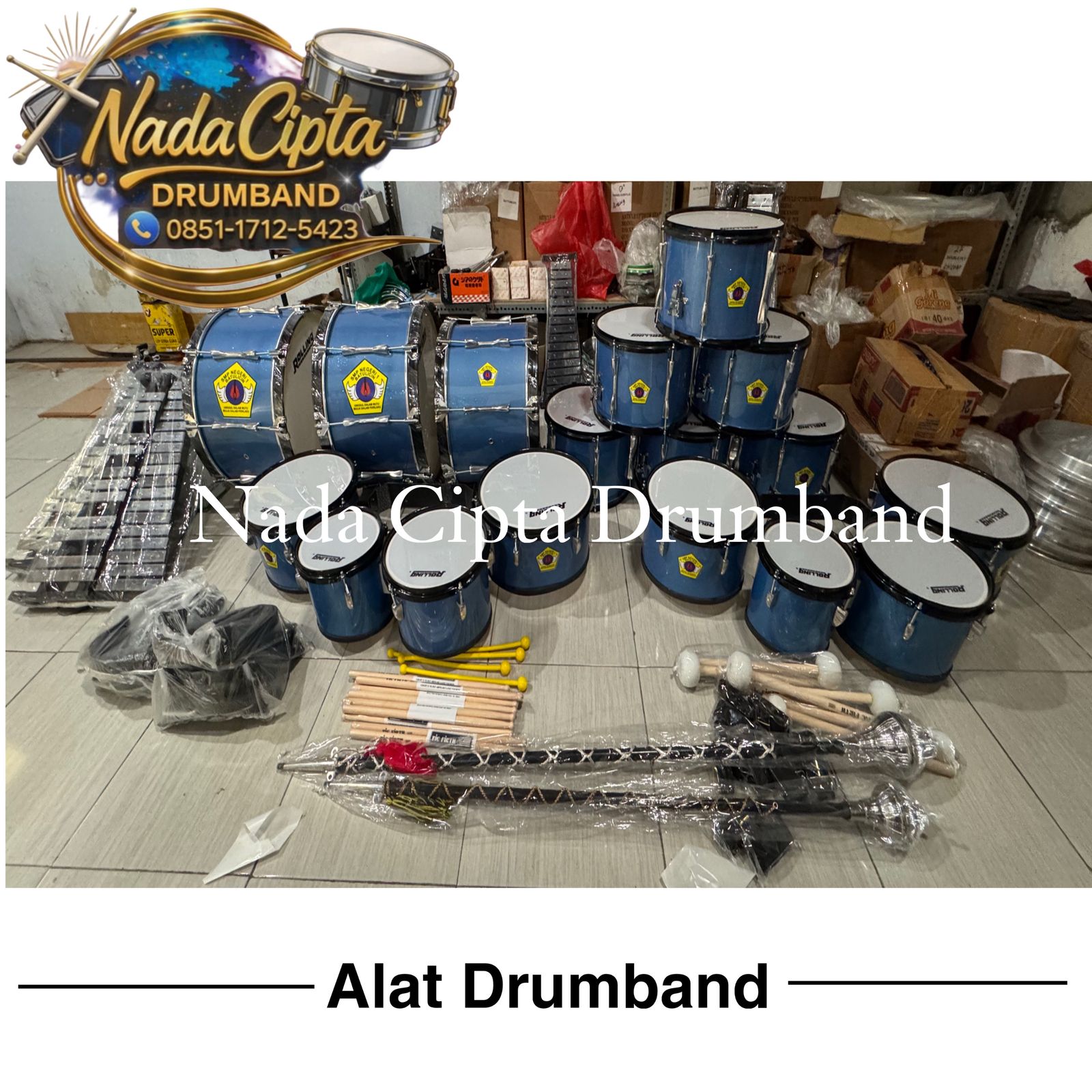 1 Set Alat Drumband