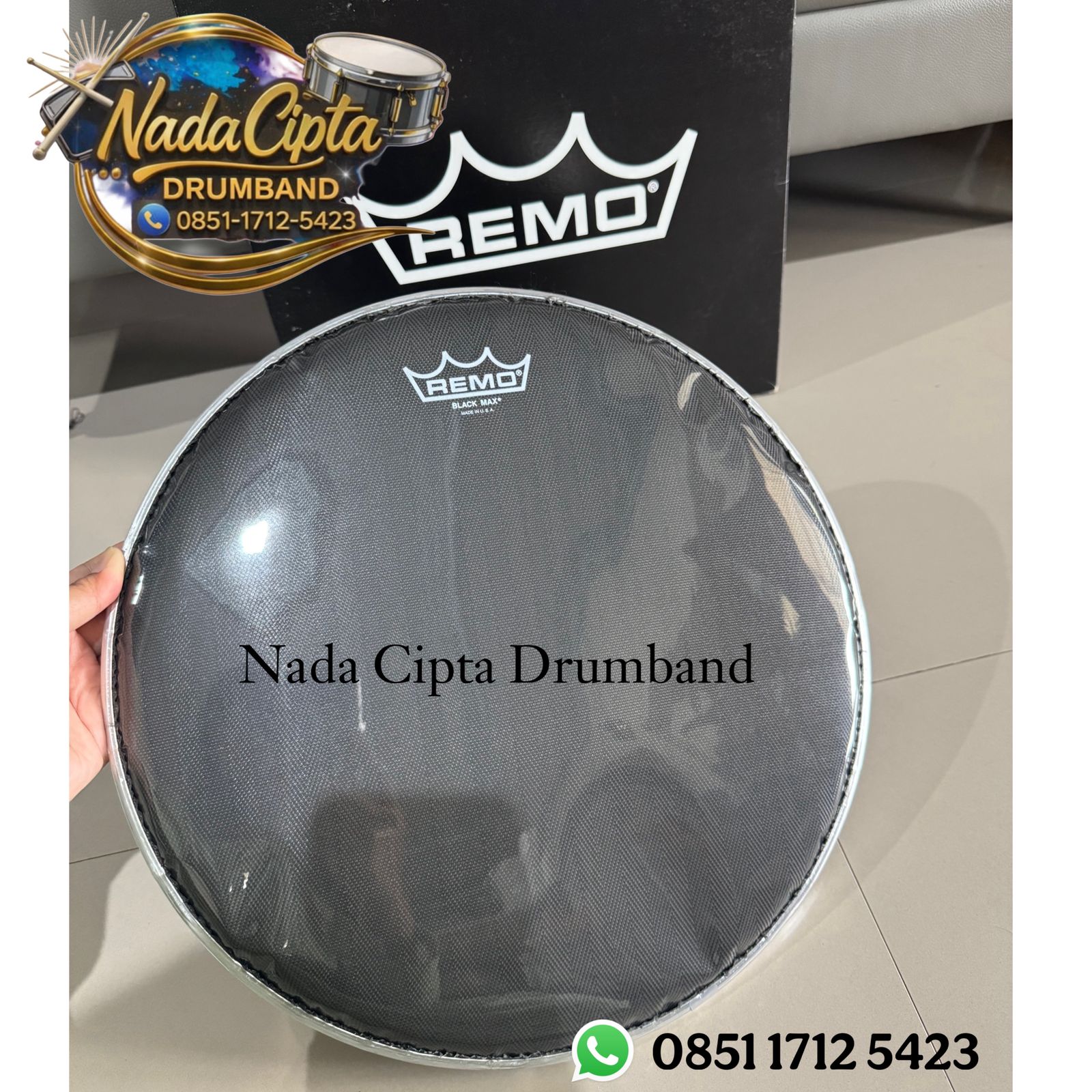 Head Remo Hybird Hitam