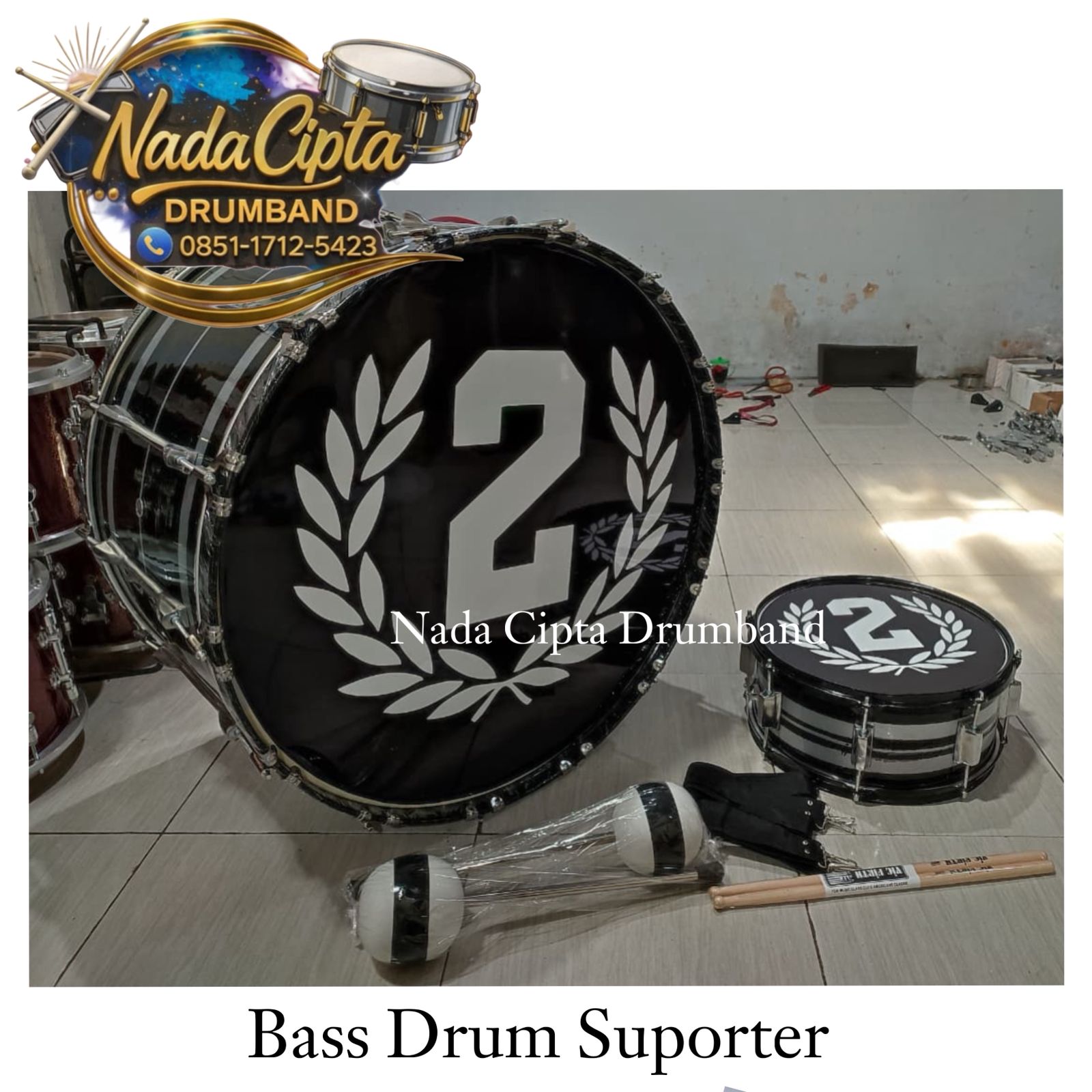 Alat Musik Bass dan Snare Suporter
