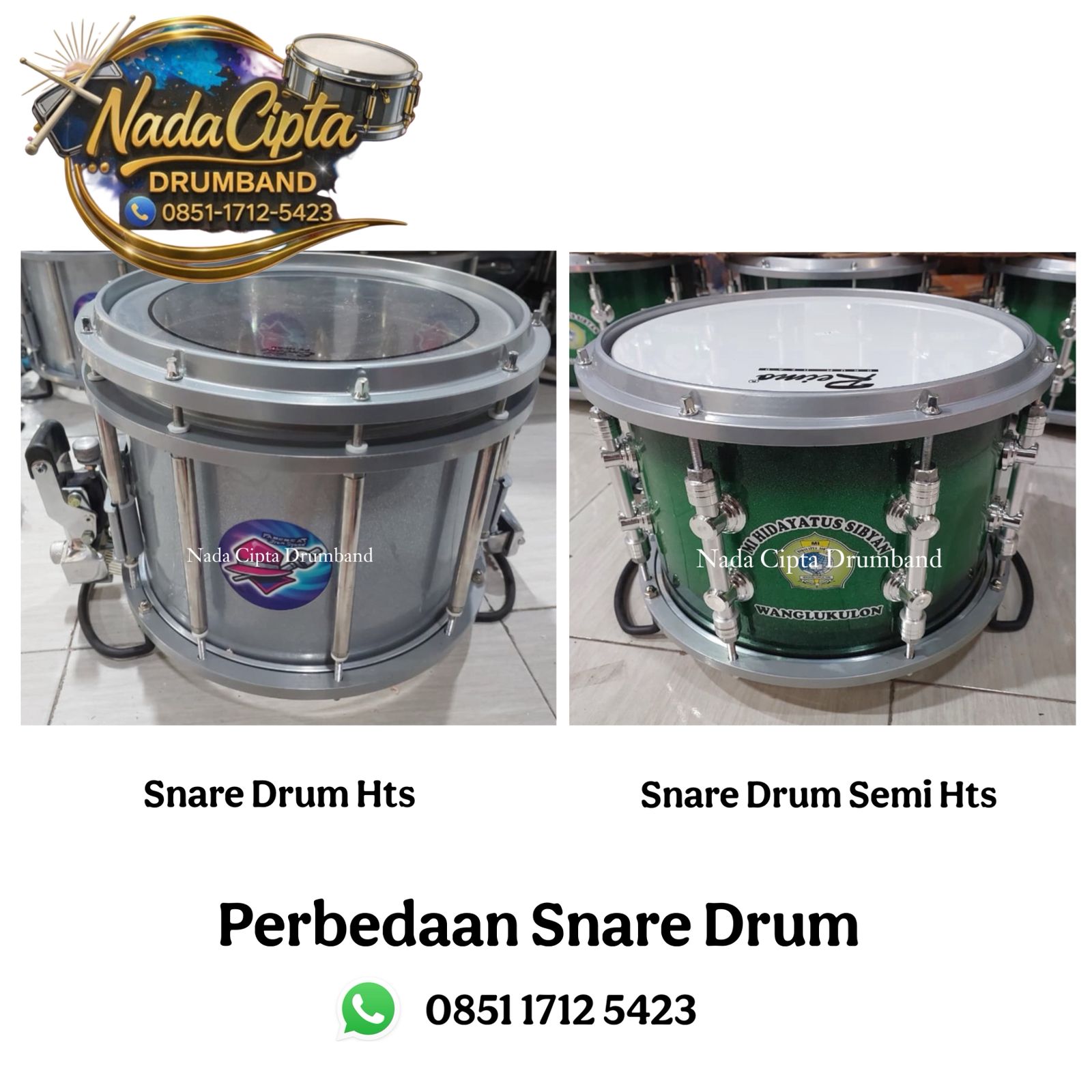 Perbedaan Snare Drum Semi dengan Semi