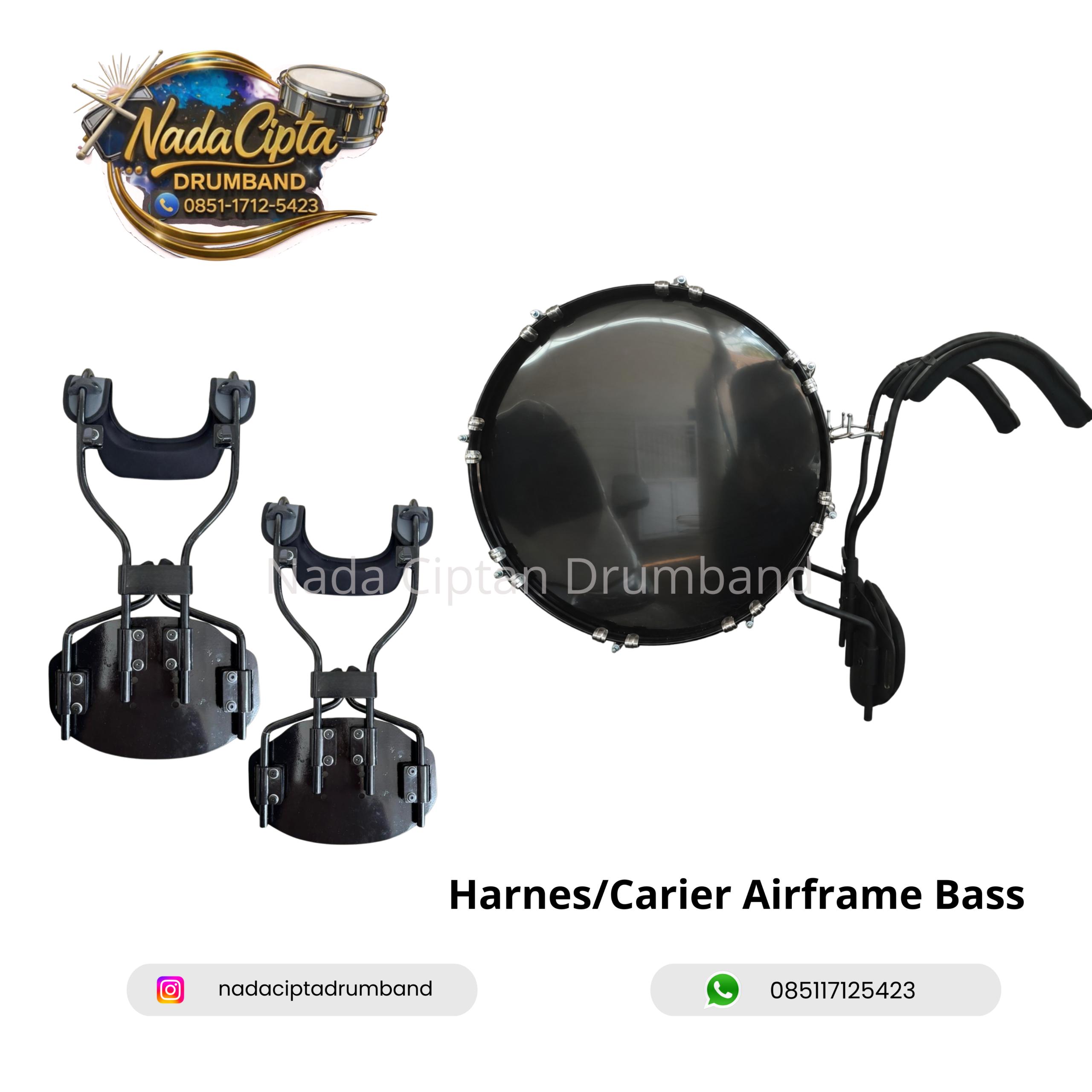 Harnes/Carrier Airframe Bass: Rahasia Biar Main Bass Drumband Tetap Kuat Meski Latihan Berjam-Jam!