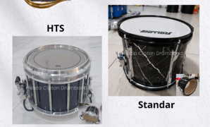 perbedaan snare drum standar dan snare drum HTS