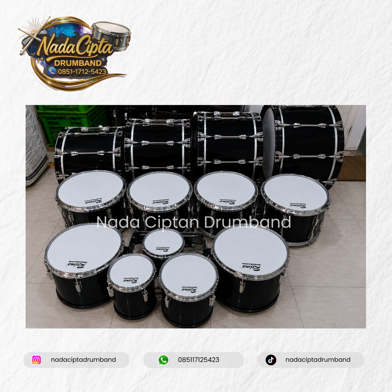 jual 1 set alat drumband