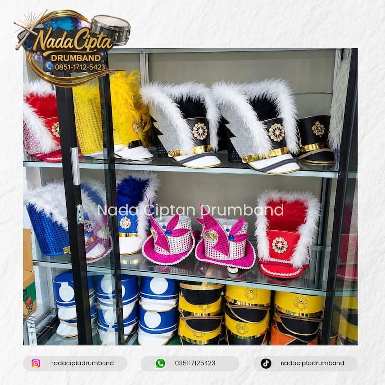 toko topi pasukan drumband